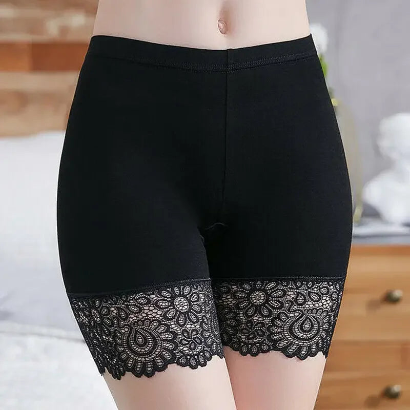 Seamless Lace Edge Safety Briefs