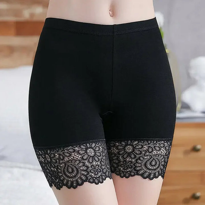 Seamless Lace Edge Safety Briefs