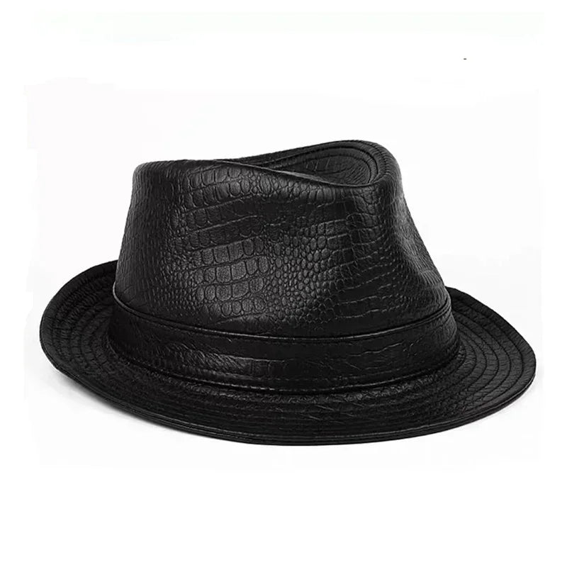 Classic Leather Gentleman Hat