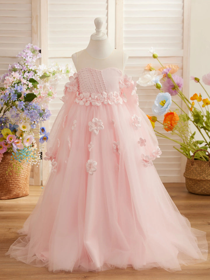 Luxury 3D Flower Appliques Girl&