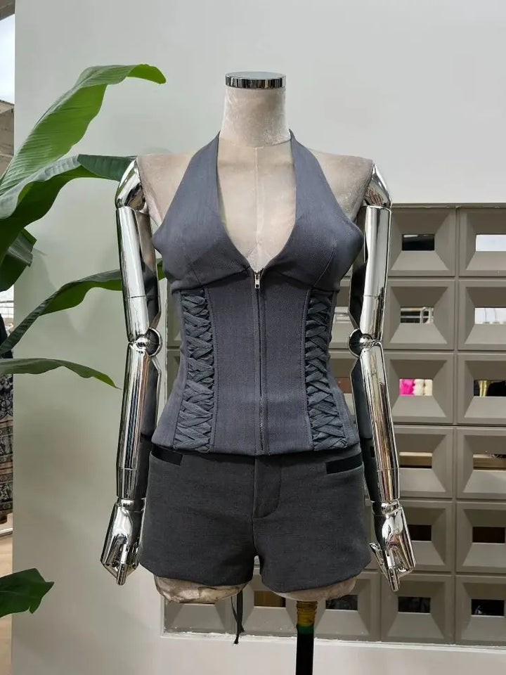 Stylish Backless Night Club Outfit