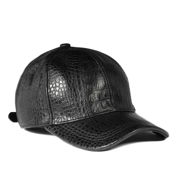 Stylish Duck Tongue Style Leather Cap