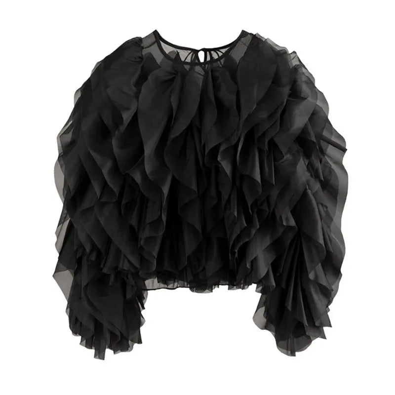 Stylish Ruffles Fashion Blouse