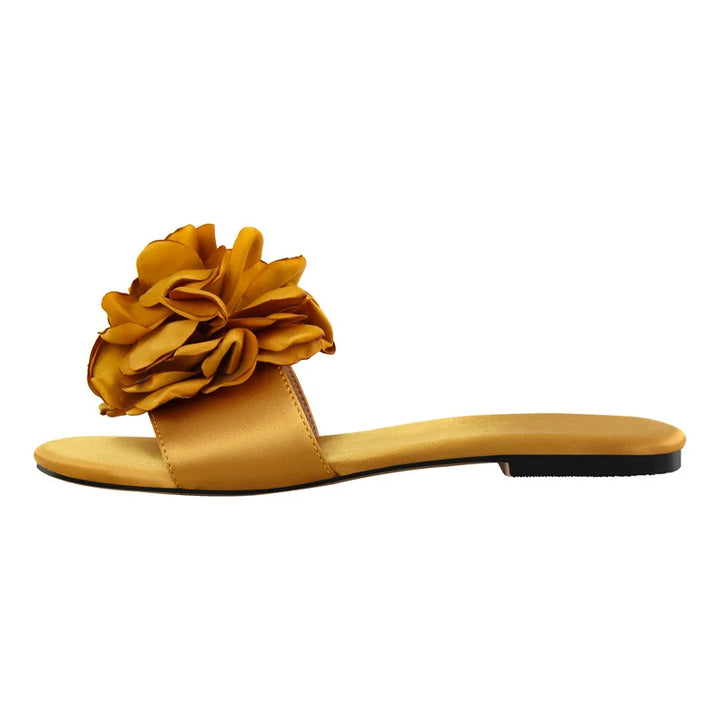 Light Luxury Flower Flat Sandals