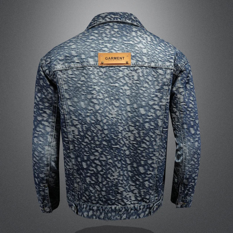 Refined Hip Hop Lapel Denim Jacket
