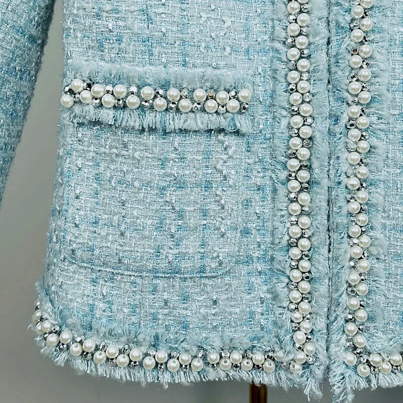 Elegant Coarse Floral Short Jacket