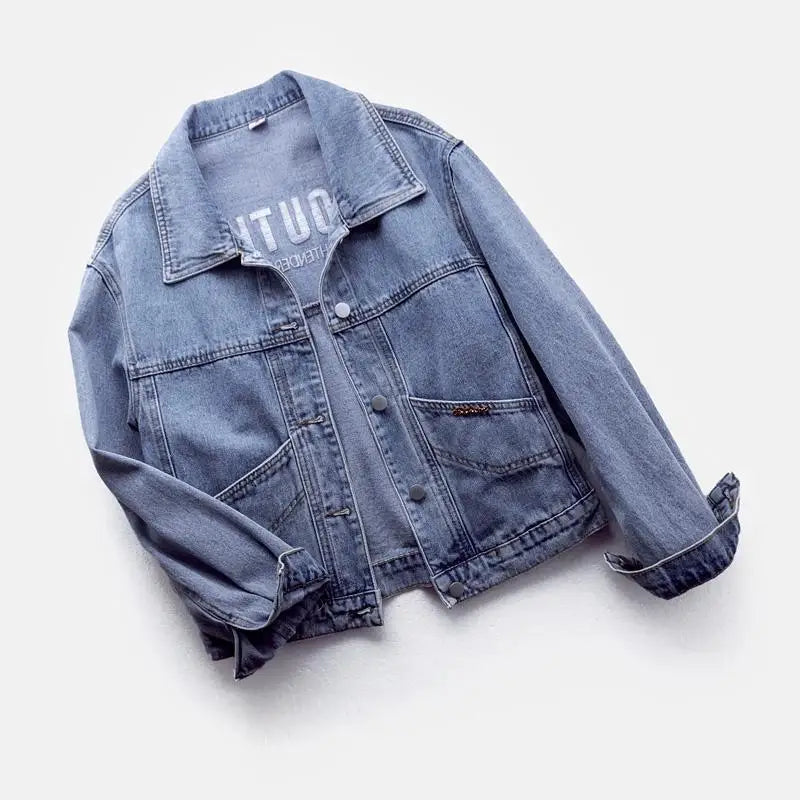 Regal Embroidered Denim Coat