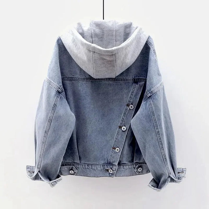 Loose Stylish Turn-down Collar Denim Coat