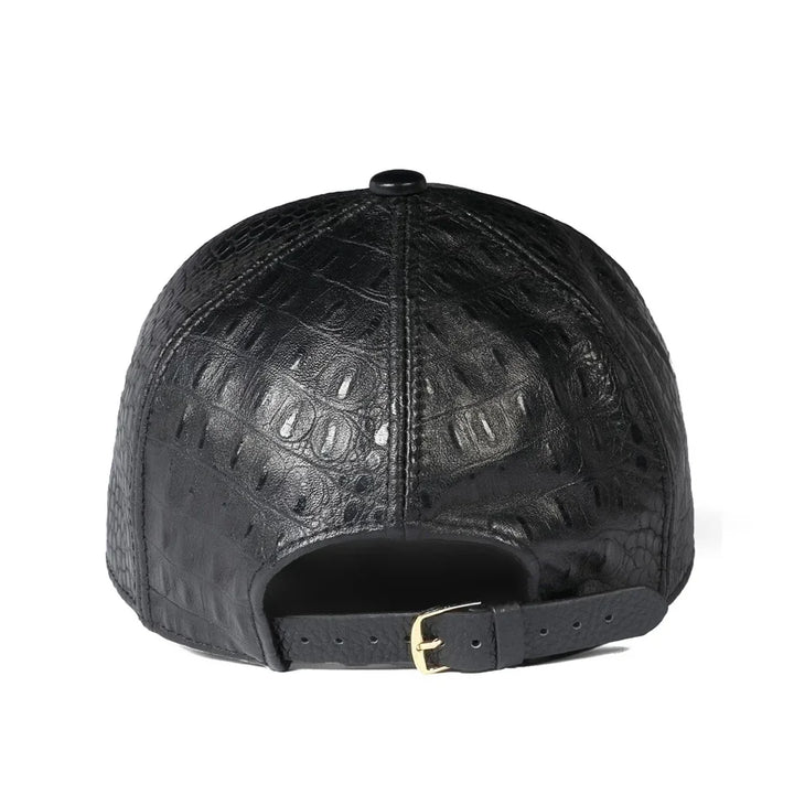 Stylish Duck Tongue Style Leather Cap