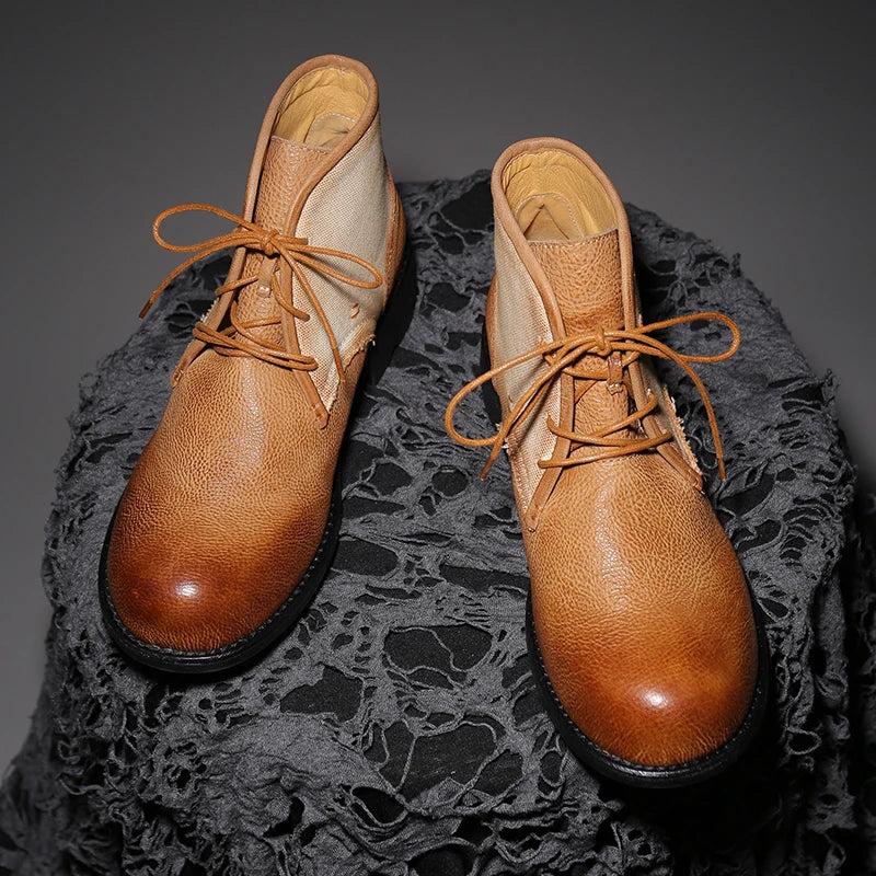 Canvas Crafted Goodyear-Welted Boots