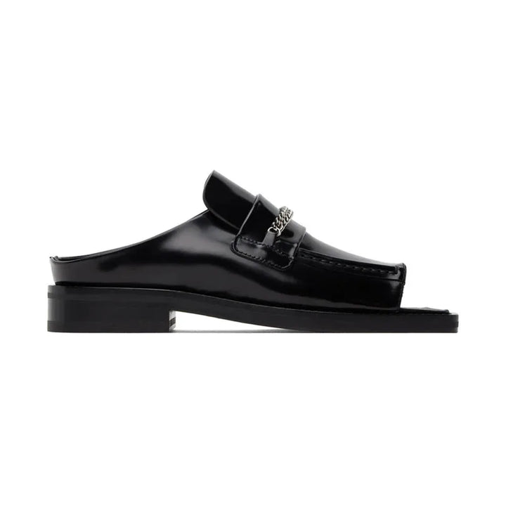 Square Head Open Toe Women's Half Slippers