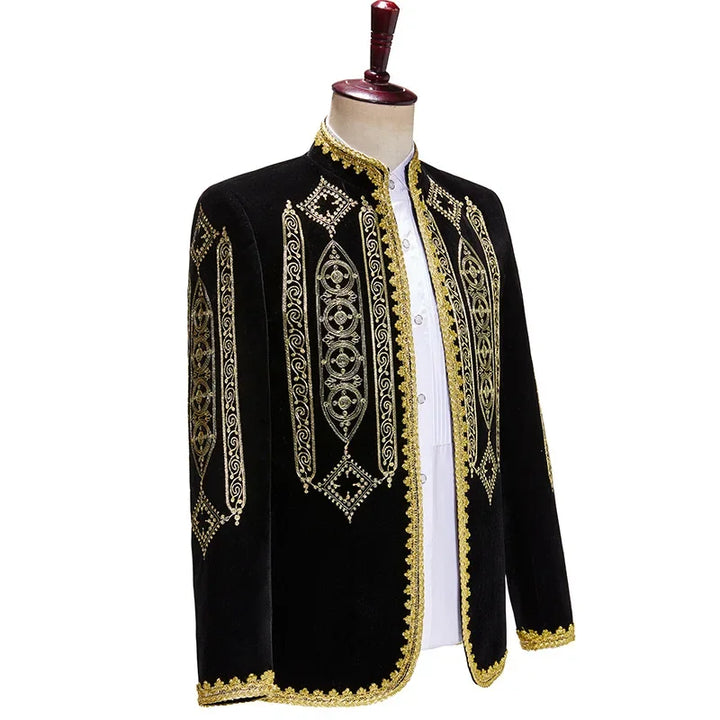 Antique Embroidered Slim Fit Blazer
