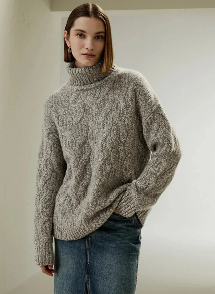 Versatile Ribbed Cashmere Sweater