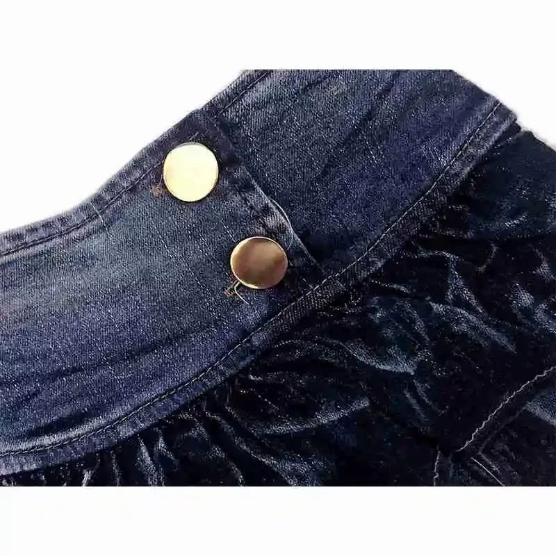 Stylish Denim Micro Mini Skirt