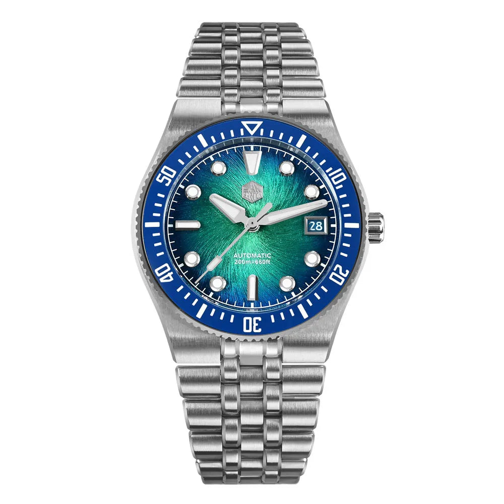 Classic Spiral Dial Automatic Wristwatch