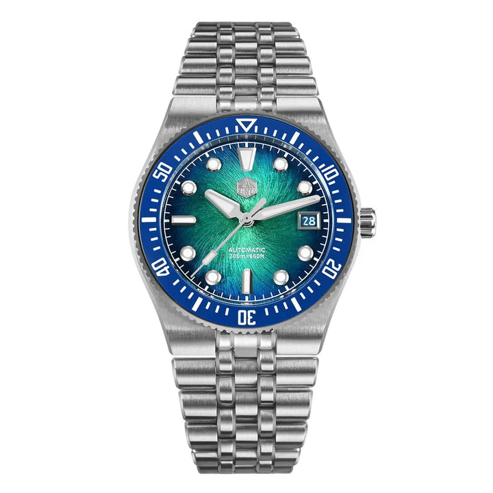 Classic Spiral Dial Automatic Wristwatch