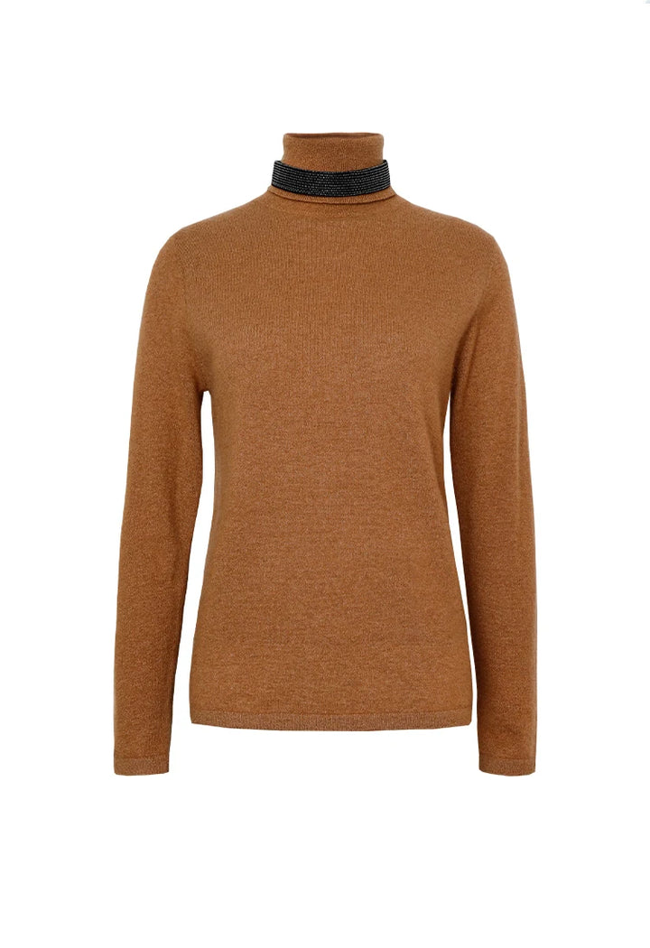 Long Turtleneck Knitwear Tops