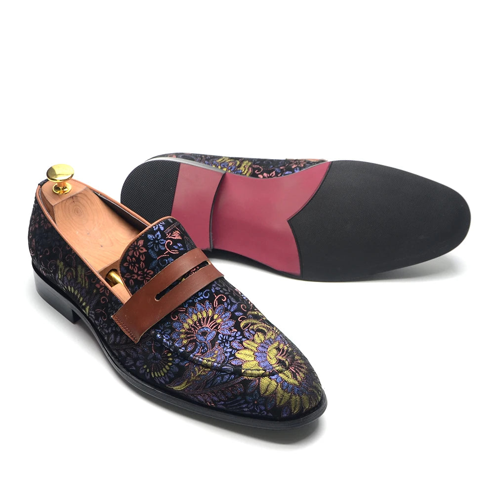 Applique Banquet Penny Loafers