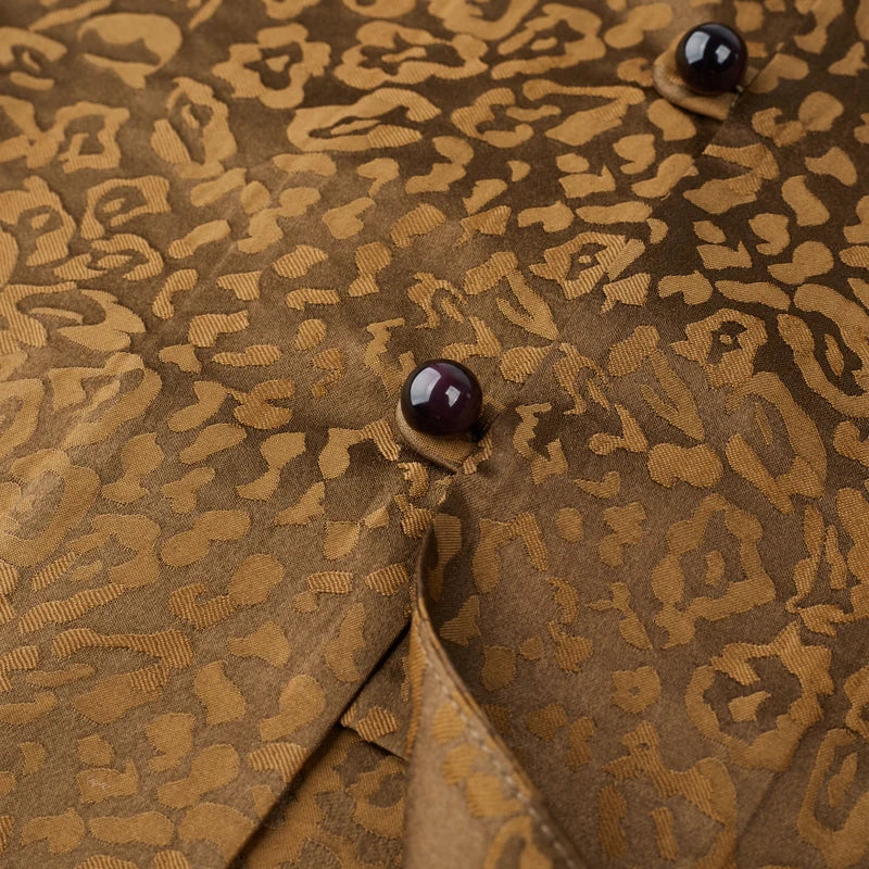 Elegant Short Sleeved Silk Shirt