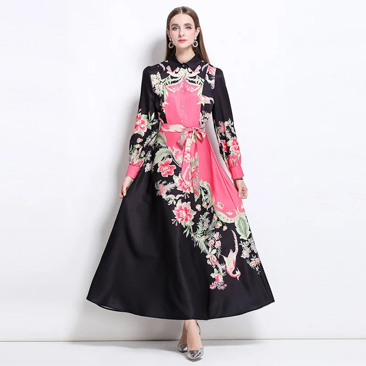 Modest Printed Long Maxi Dress