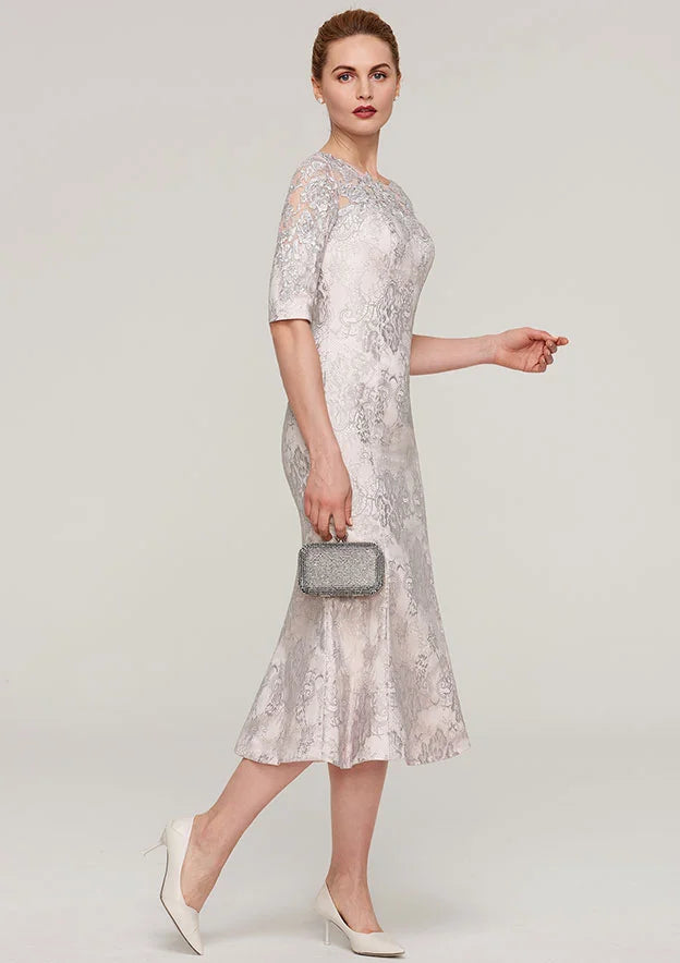 Stunning Lace Appliques Mother Of Bridal Dress