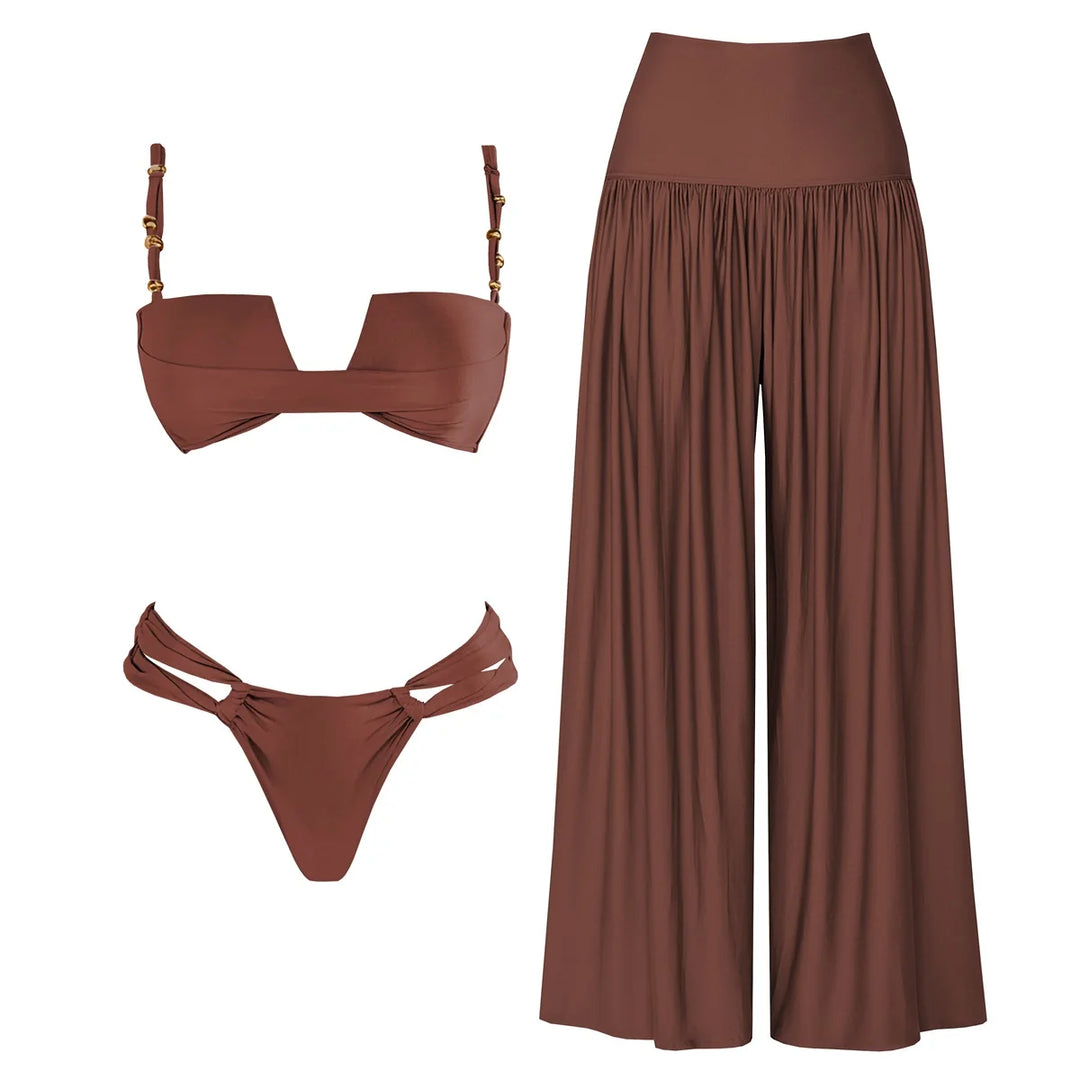 Elegant 3-Piece Cover-Up Bikini