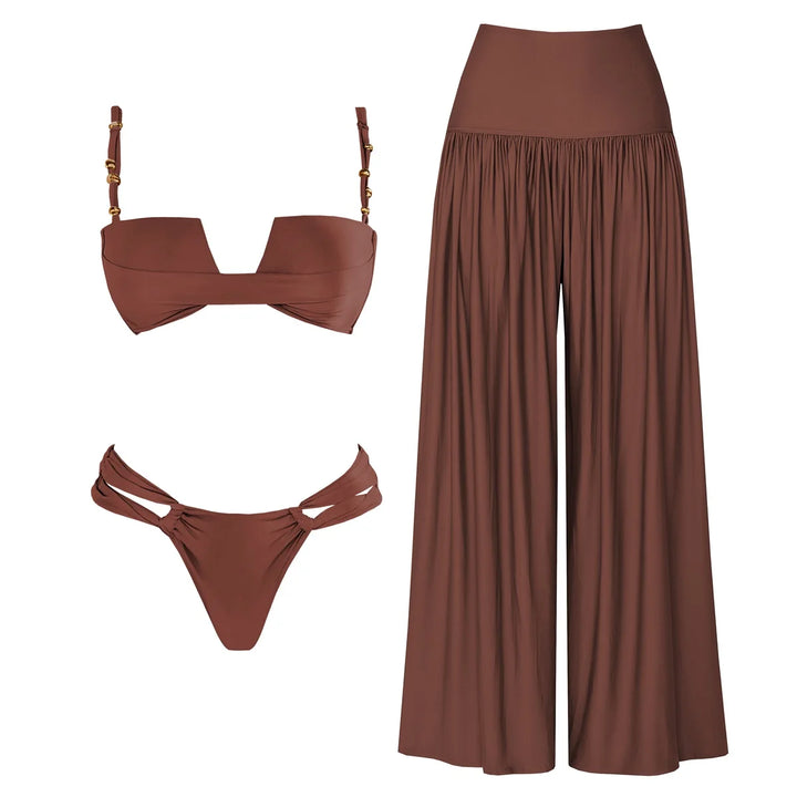 Elegant 3-Piece Cover-Up Bikini