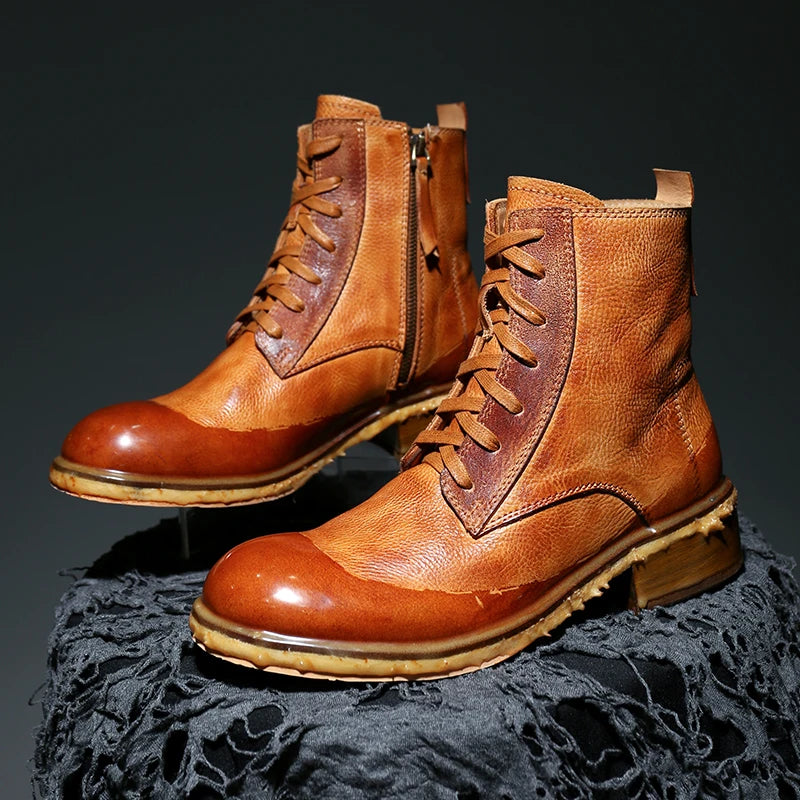 High-Top Handcrafted Goodyear Welted Boots