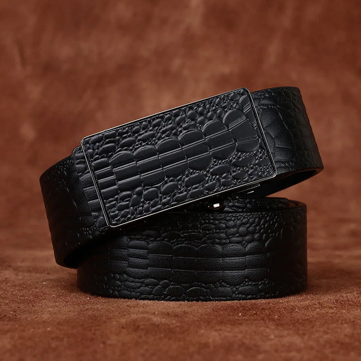 Toothless Automatic Buckle Business Belt