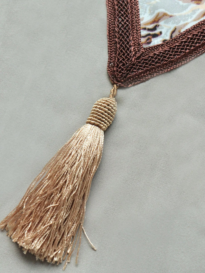 Modest Loose Print Abaya Dress