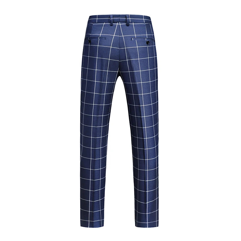 Plaid Business Dress Pants