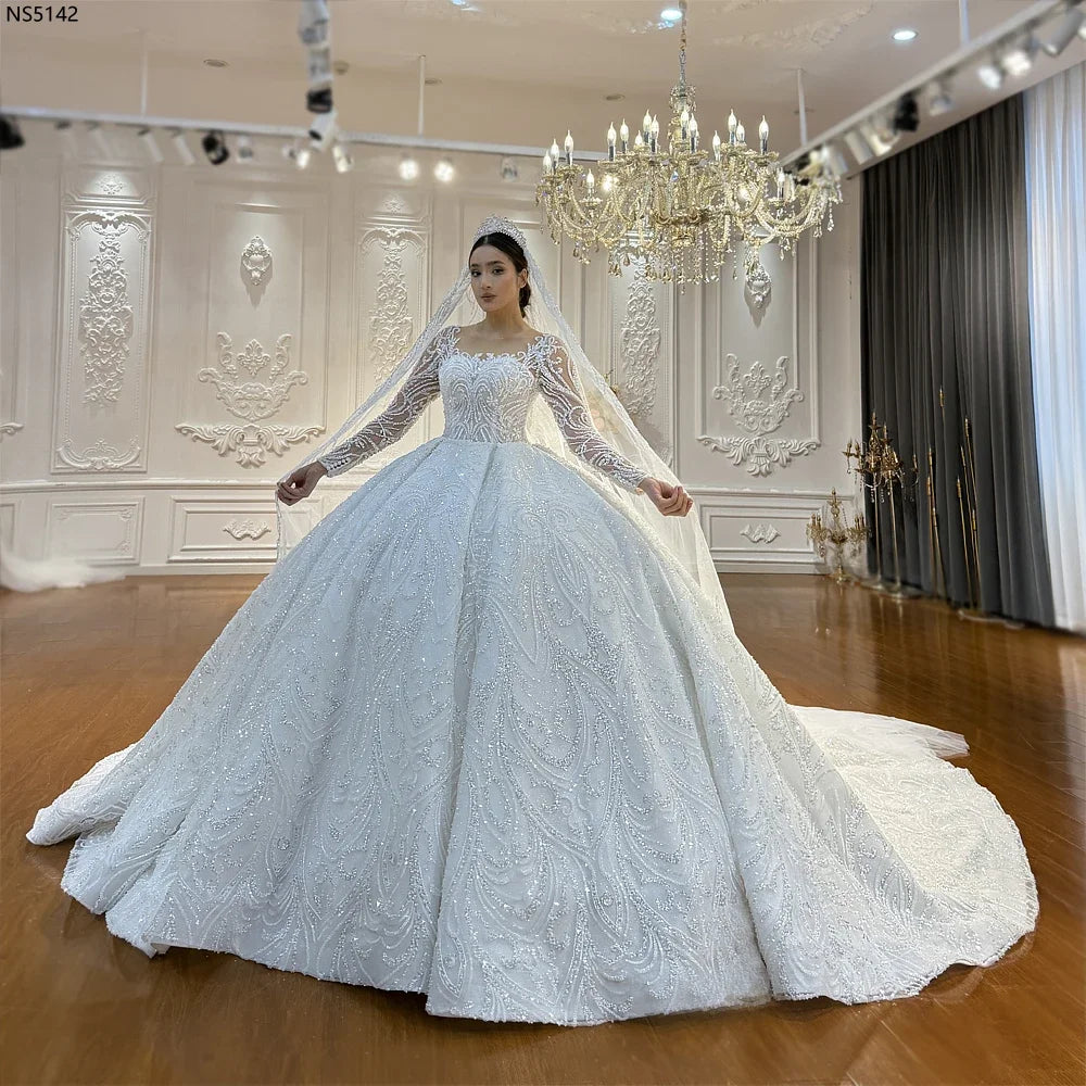 Timeless Beaded Princess Wedding Dress