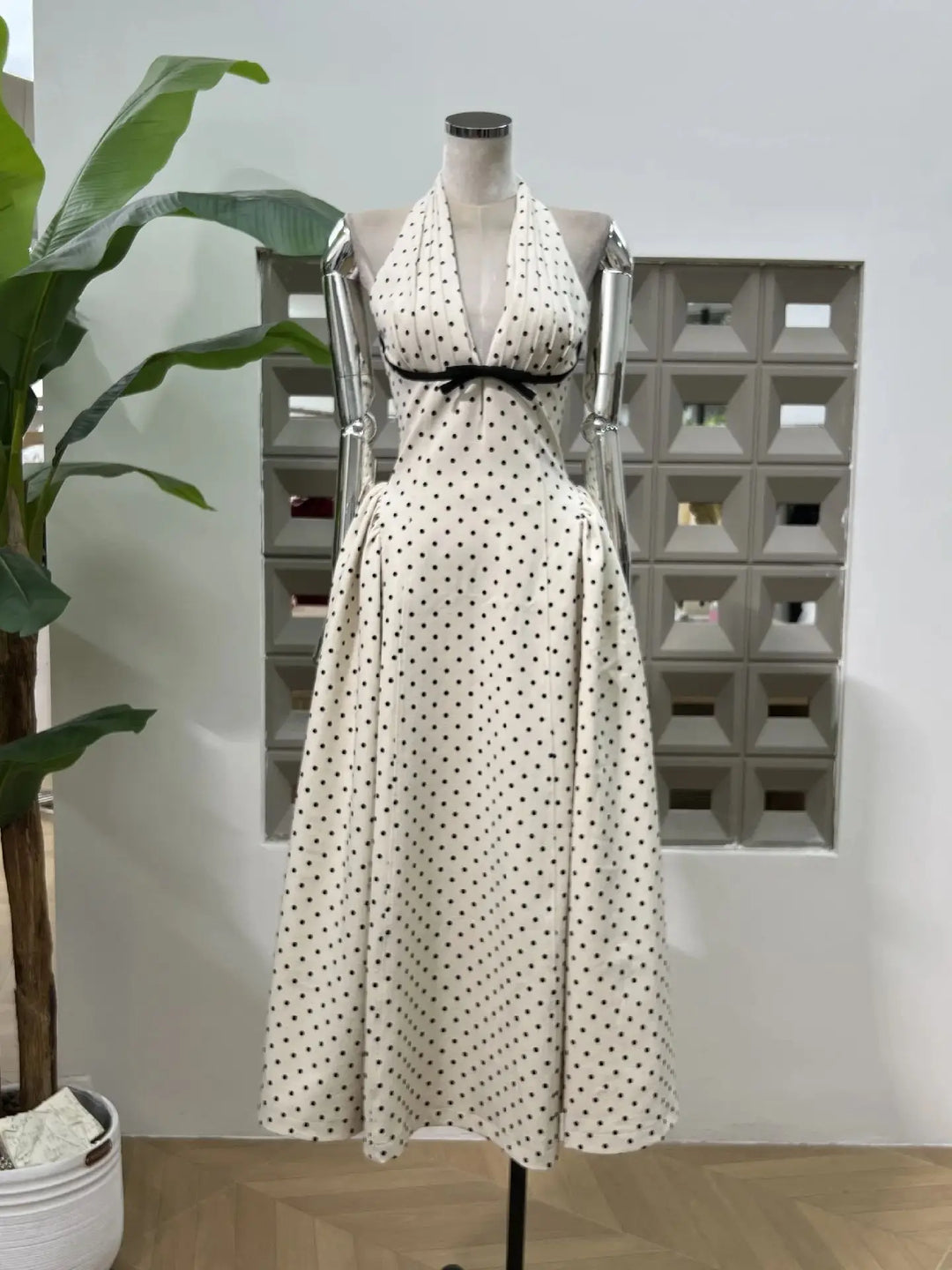 Lovely Polka Dots Maxi Dress