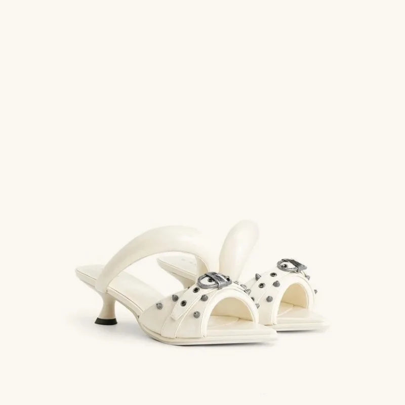 Sweet Pointed Toe High-Heel Slippers