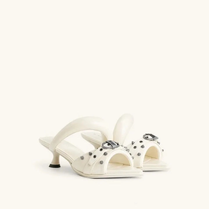 Sweet Pointed Toe High-Heel Slippers