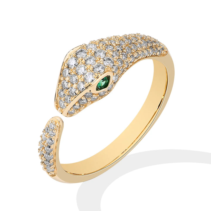 Luxury Gold Plated Moissanite Ring