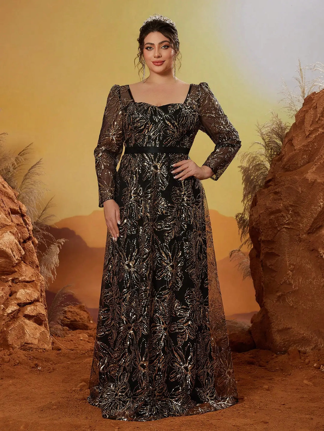 High-end Embroidered Evening Party Dress