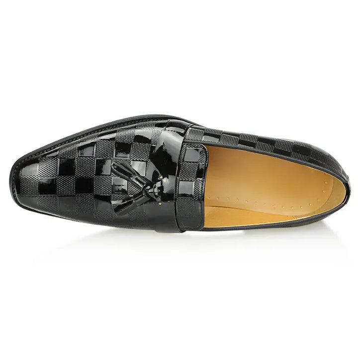 Luxury Fringe Patent Leather Loafers