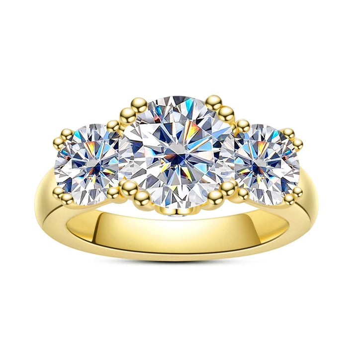 Stunning Three-Stone Engagement Ring