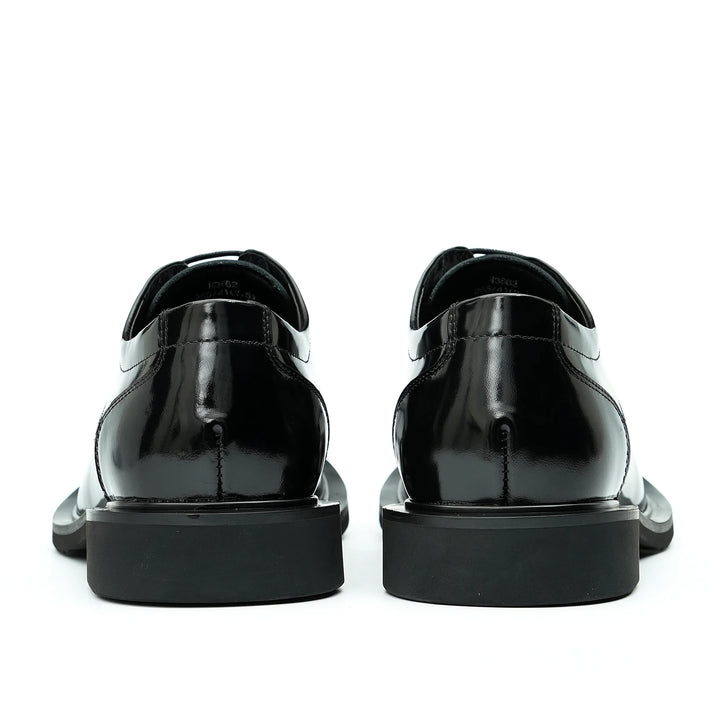 British Glossy Wide-Foot Derby Shoes