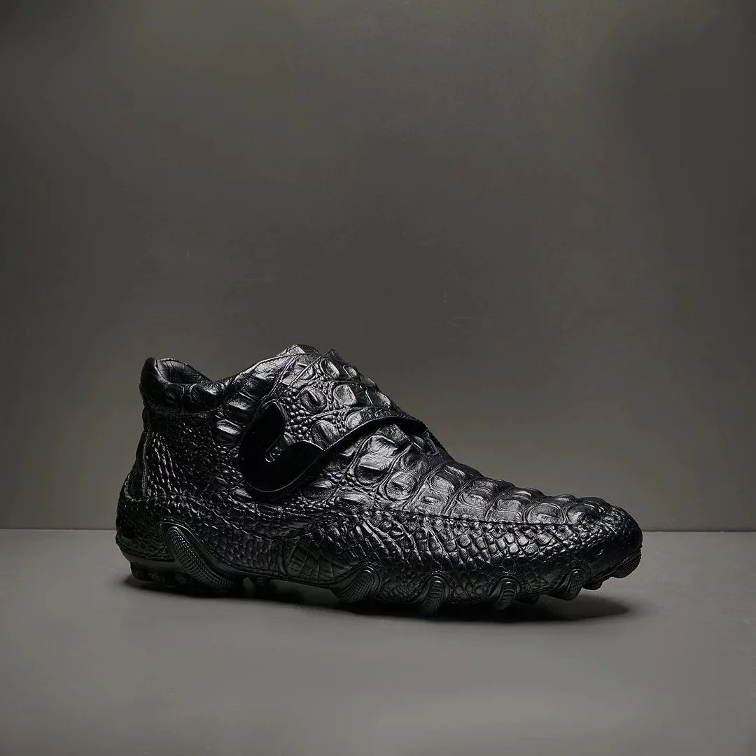 Gorgeous Embossed High-top Retro Sneakers