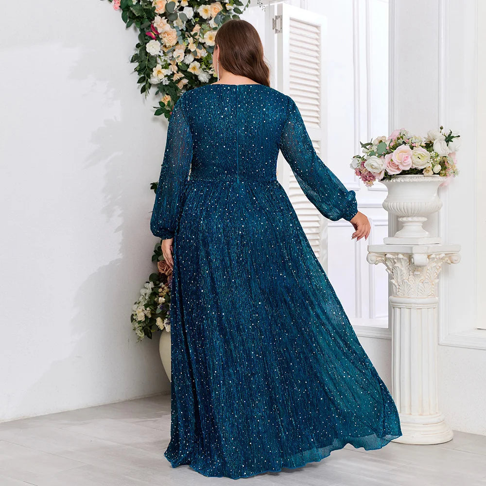 Effortlessly Sheer Long Sleeve Maxi Dress