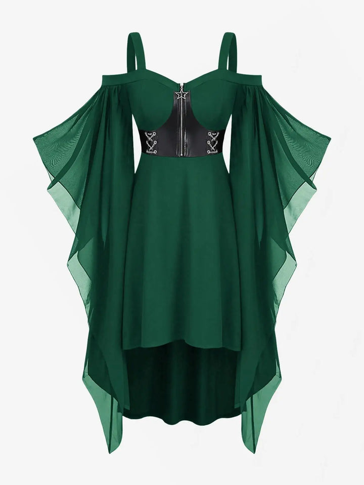 Butterfly Sleeve Plus Size Women's Costume Dress