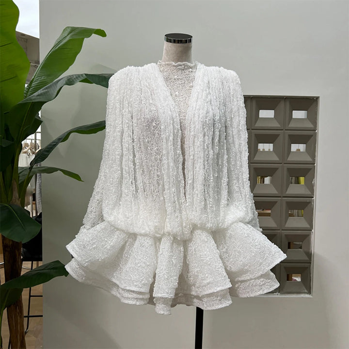 Sweet See Through Birthday Party Mini Dress