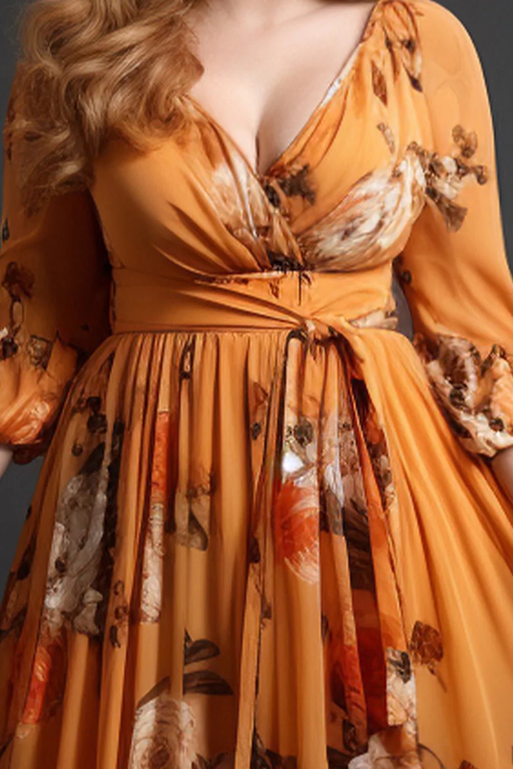 Curvy Women's Wrap Maxi Wedding Guest Dress - All For Me Today Curvy Women's Wrap Maxi Wedding Guest Dress - All For Me Today