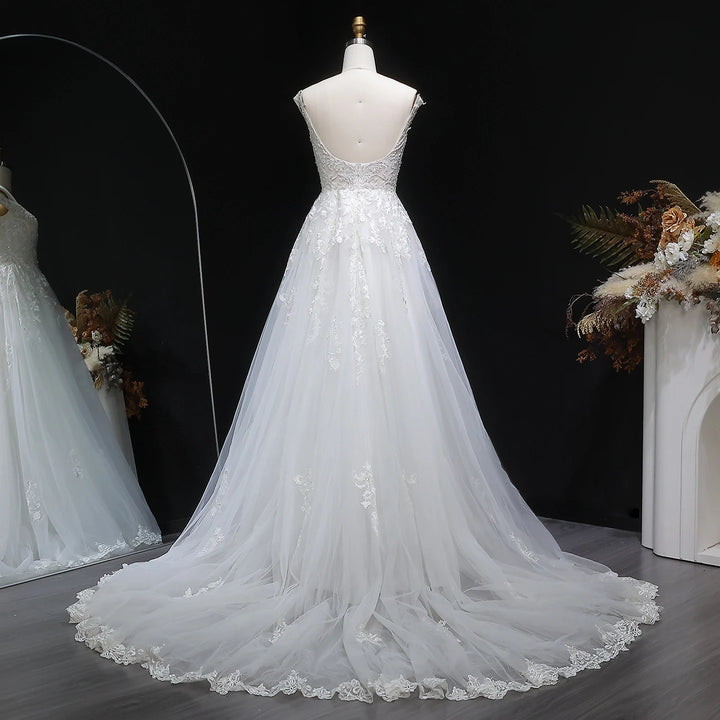 Luxurious Appliques A-Line Wedding Couture