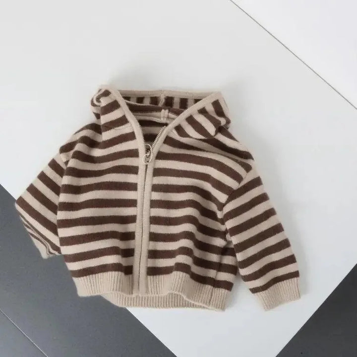 Trendy Cotton Knitted Kid's Cardigan