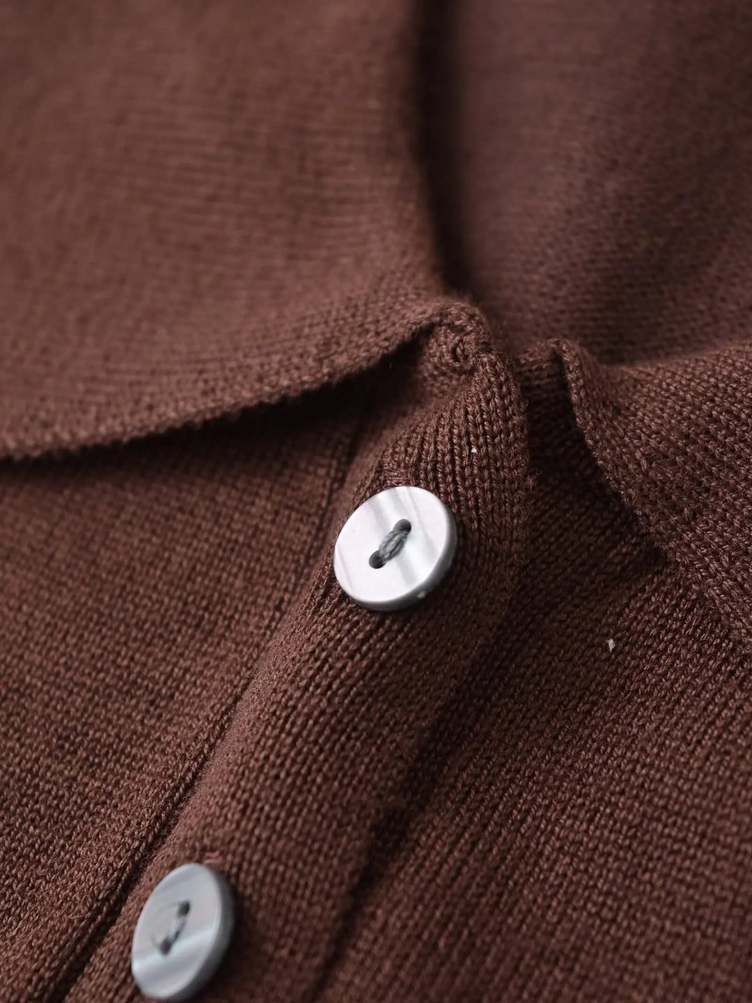 Minimalist Knitted Polo T-Shirt