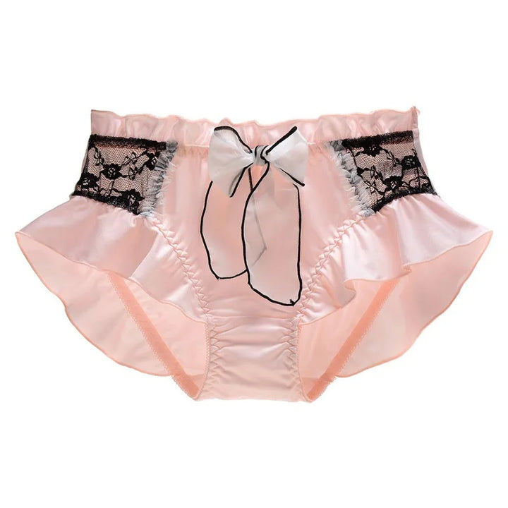 Cute Ruffle Ribbon Breathable Panties