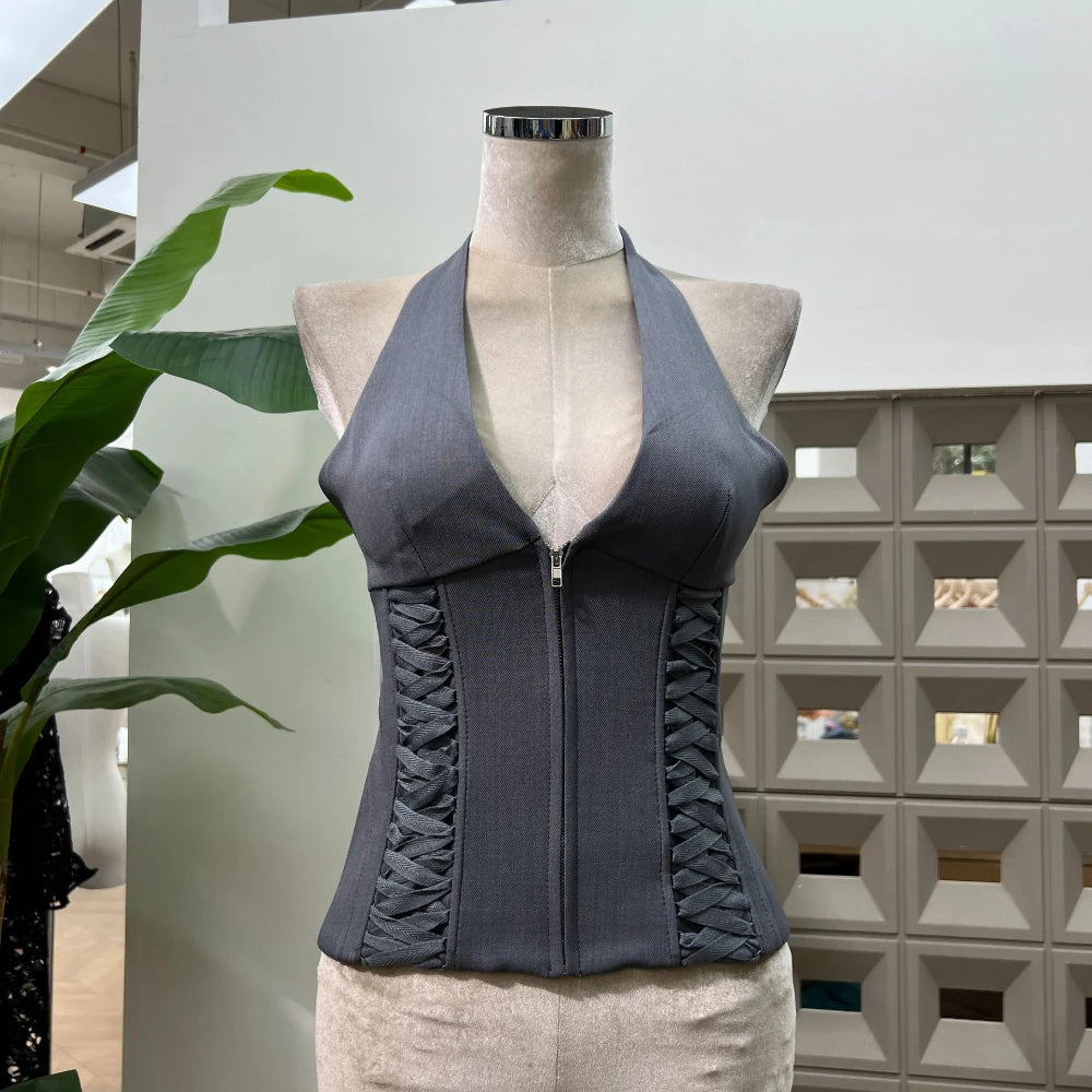 Stylish Backless Night Club Outfit